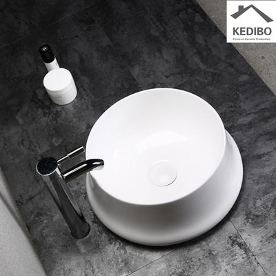 400x400 NEW DESIGN Round Slim Special Bathroom Washbasin 0059