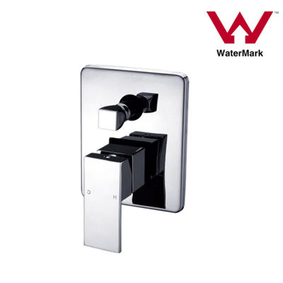 Watermark Approved Square Bathroom Concealed Shower Mixer with Diverter