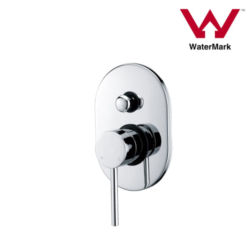 Watermark Approved Round Bathroom Concealed Shower Mixer with Diverter