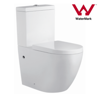 Watermark Two-piece Rimless Bathroom Universal Trap Toilet Suite (2062A)