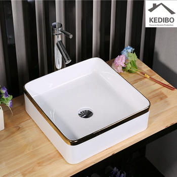 400X400 Square Decorate Bathroom Art Basin Sink 7607