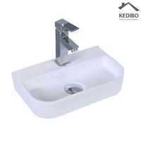 380X285 Bathroom Small Size Counter Top Ceramic Basin 1010