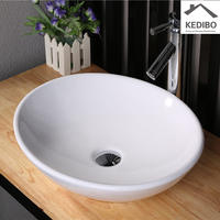 Small Size Oval Restroom Ceramic Basin 7027A