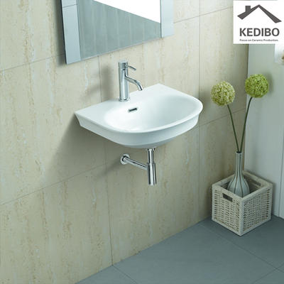 505x425 Oval Simple Bathroom Porcelain Wall Hung Basin 630
