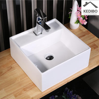 410*410 CSA Approved White Ceramic Bathroom Basin 7094A-1