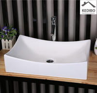 660x395 Square Bathroom Ceramic Wash Basin  7097B