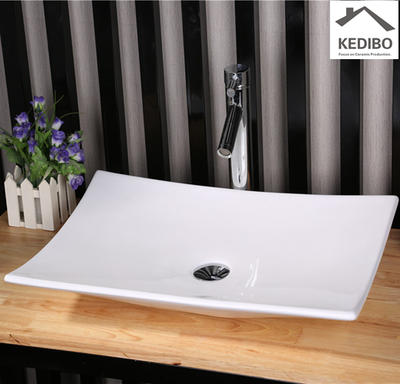 600x400 CSA Approved Super Slim Ceramic Wash Dish Basin Sink 7265