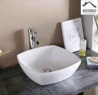 420*420  Square Bowl Ceramic Counter Top Basin Sink 7280