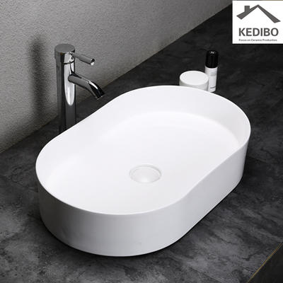 600x380 New Product Slim Oval Ceramic Bathroom Wash Basin Sink 0055