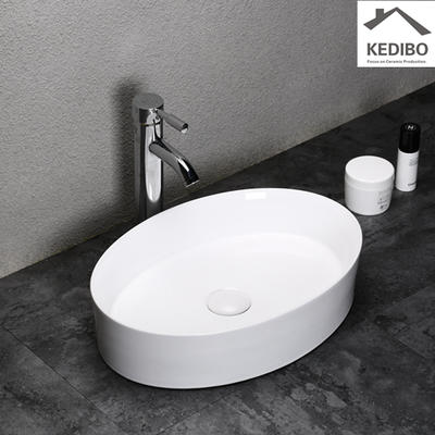 470x330 NEW PRODUCTS Oval Slim Bathroom Wash Basin Sink 7016A