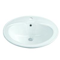 550x480 Bathroom Semi Recessed Ceramic Basin Sink 1-2213