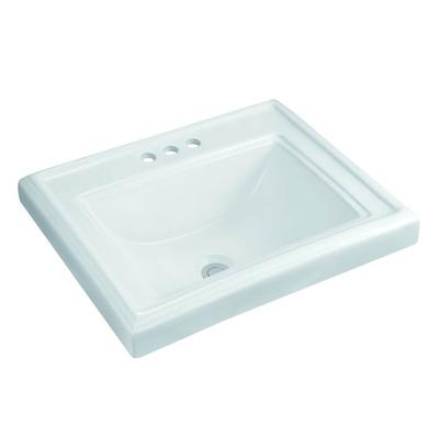580x470 Rectangle Bathroom Three Tap Holes Ceramic Basin Sink 3-2301