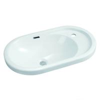 680x410/595x400 Oval  Above Counter Top Basin Sink with Corner Tap Hole 112/122