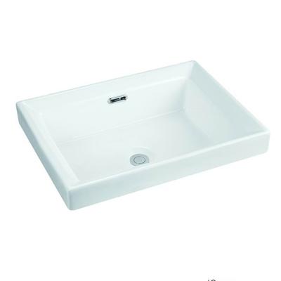 500x380 Rectangle Bathroom Semi Recessed Basin Sink 121